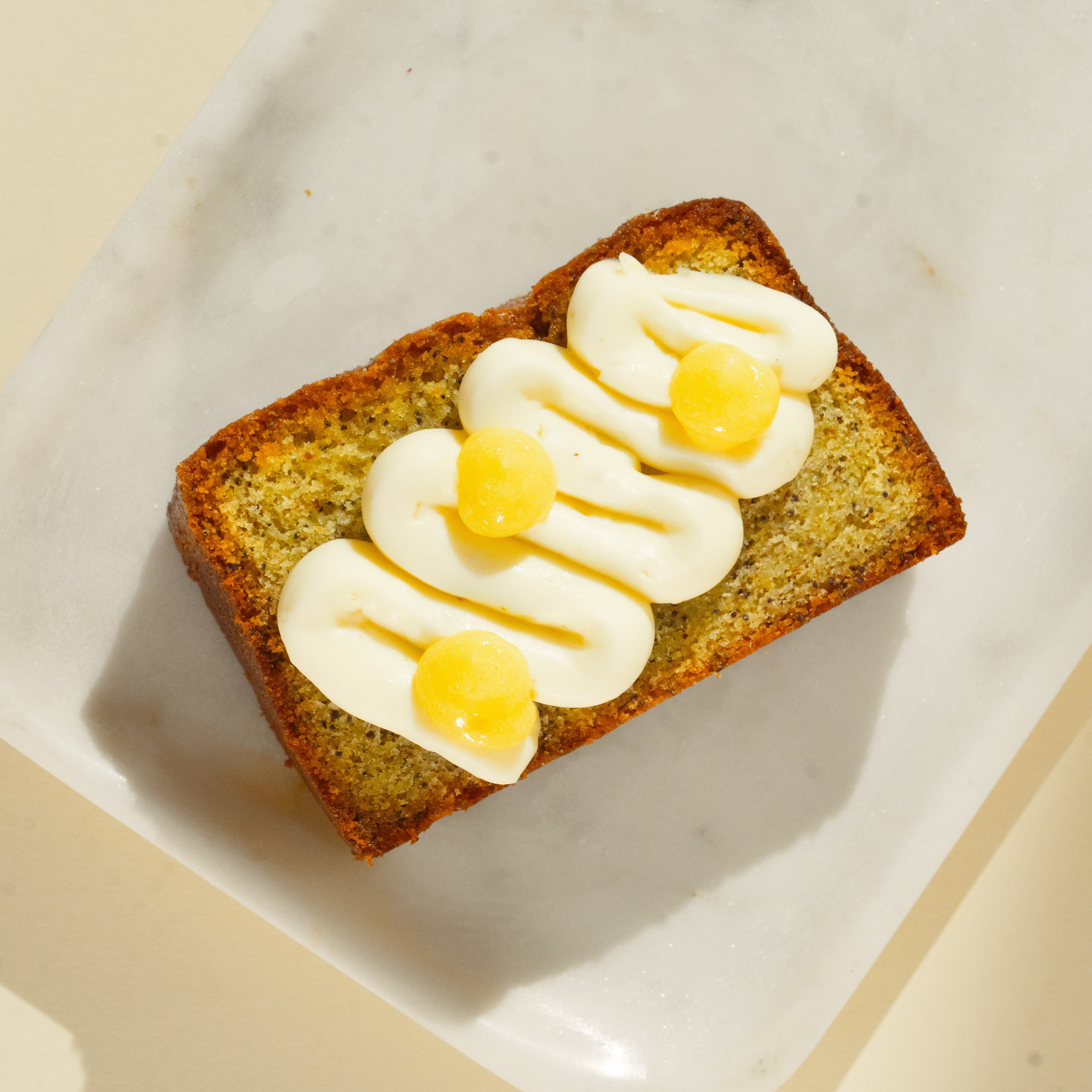 Lemon Almond and Poppy tea cake